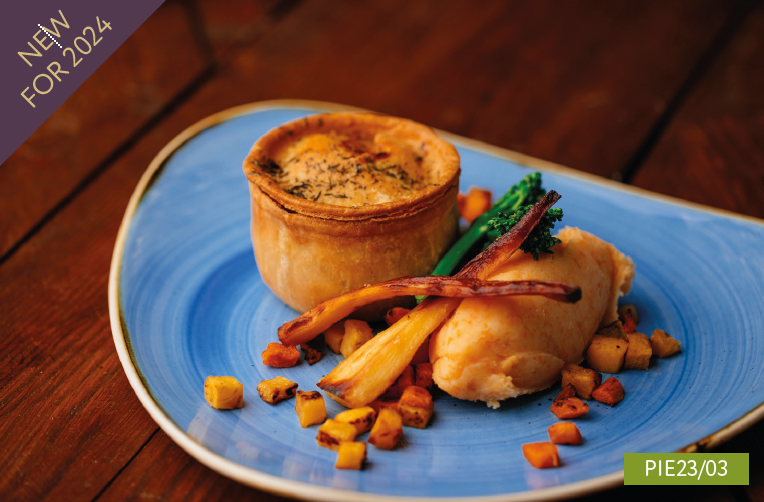 PIE23/03. Mini Indian Spiced Cauliflower & Lentil Mini Pie 24x90g