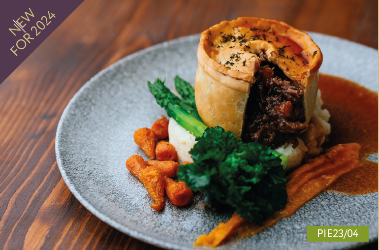 PIE23/04. Steak & Ale Mini Piex24