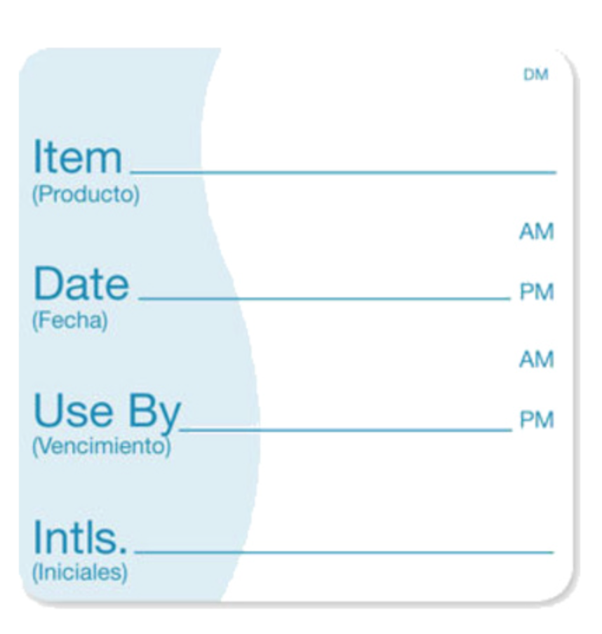 626378 SAV. Dissolve Label Item Use by Date R/P Solutions x250