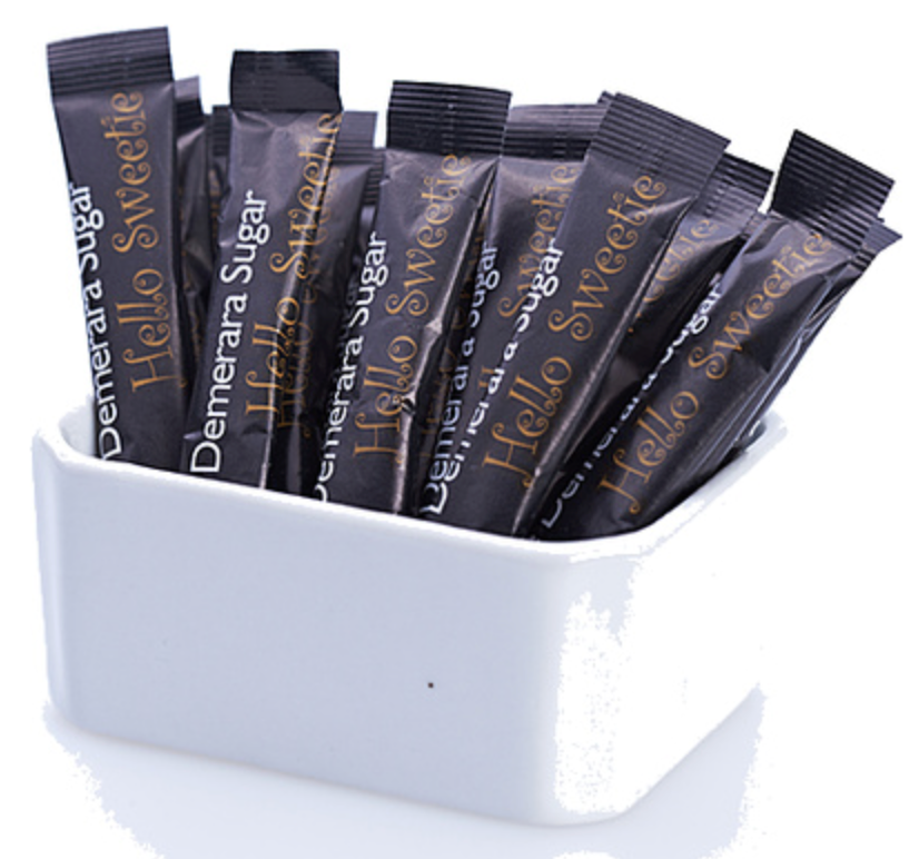 136084 SAV. Black White Coffee Co. Sugar Sticks Brown x1000