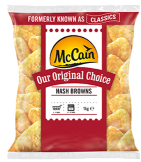 319150 SAV.Hash Browns McCain - 1kg - FROZEN PRODUCT
