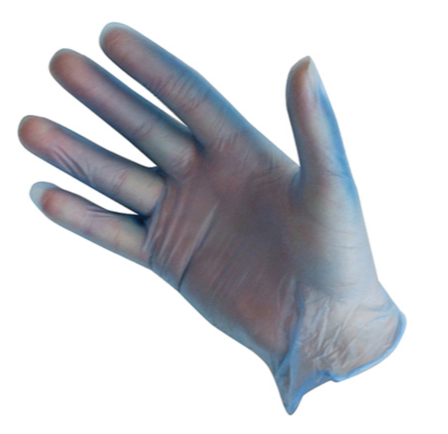623748 SAV. Blue Powder Free Vinyl Gloves Large x100