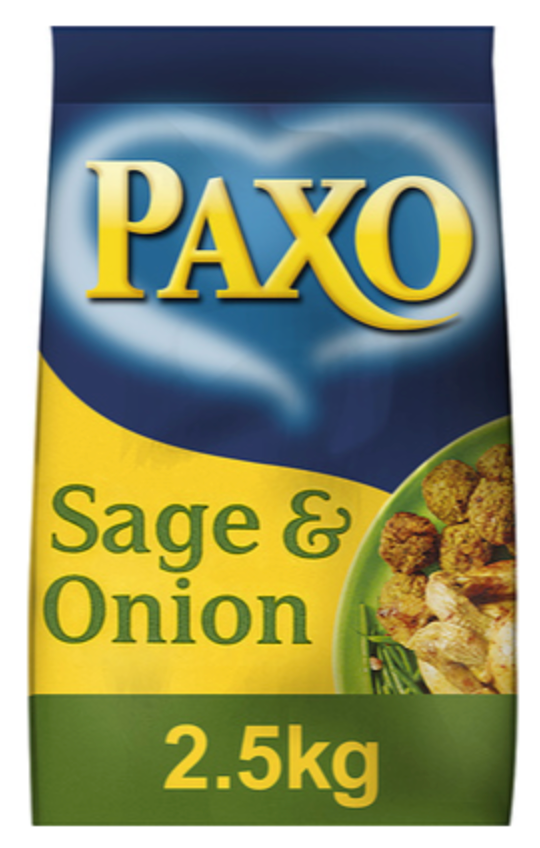 108546 SAV. Paxo Sage and Onion Stuffing 2.5kg