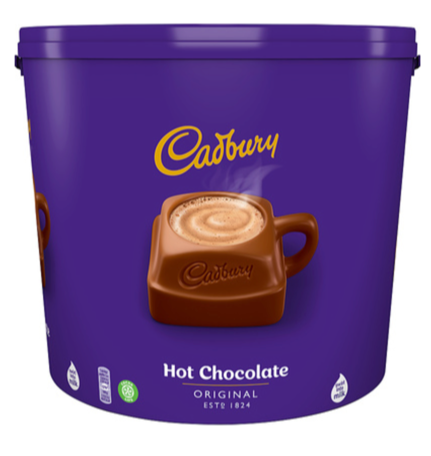123071 SAV. Cadbury Drinking Chocolate Just Add Milk 5kg