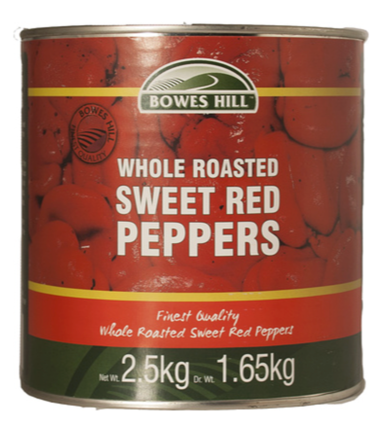 110561 SAV. Bowes Hill Red Roasted Peppers 2.5kg