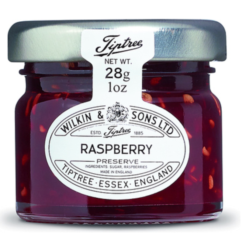 127377 SAV. Tiptree Raspberry Conserve Jars 72x28g
