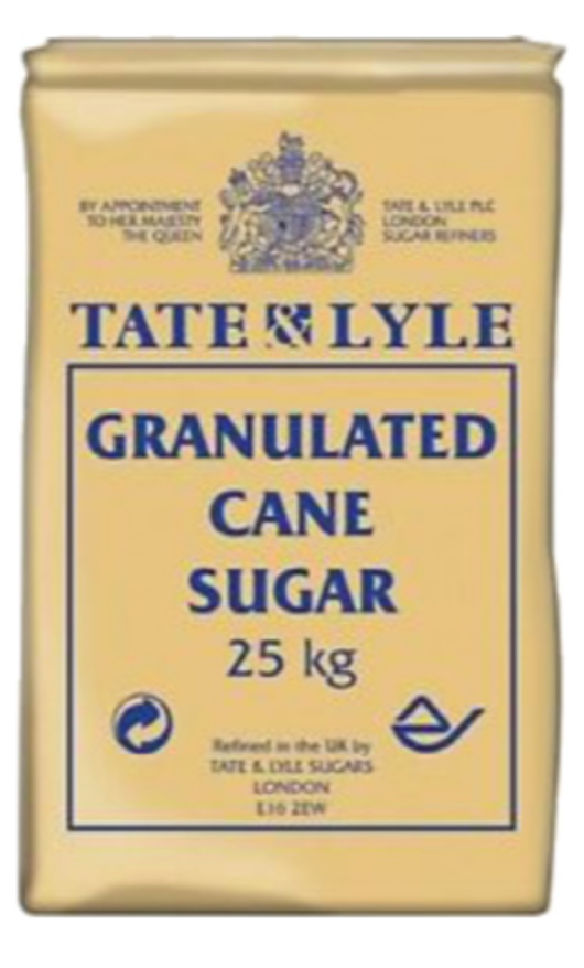 136036 SAV. Tate & Lyle Granulated Sugar 25kg