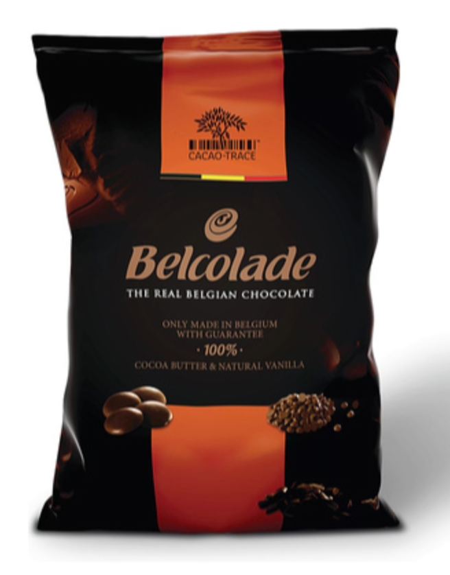 141483 SAV. Belcolade Milk Chocolate Drops 34% 5kg
