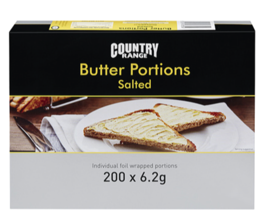278344 SAV. Country Range Salted Butter Portions x200