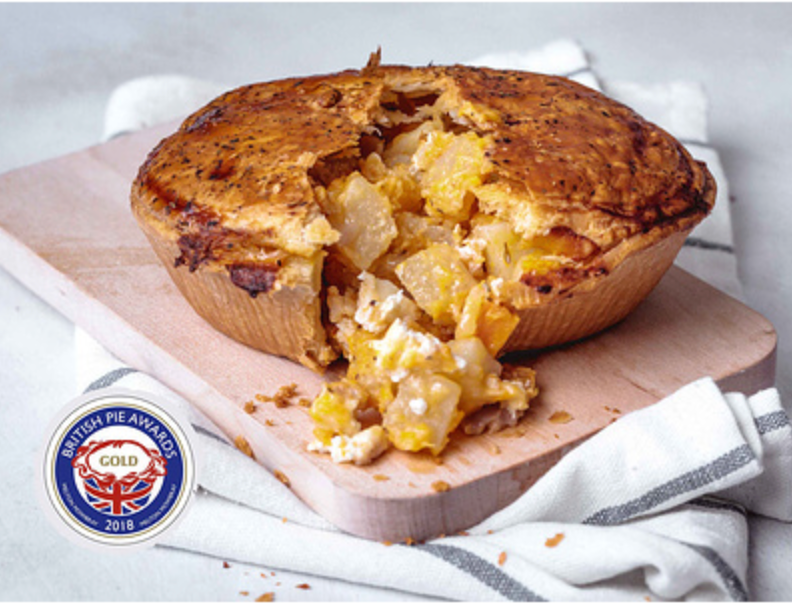 317019 SAV. Chunk Butternut Squash And Goats Cheese Pie - Baked 15x236g
