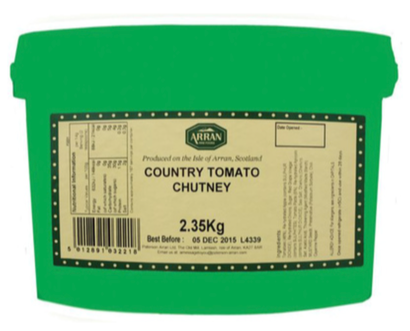 114273 SAV. Paterson Arran Country Style Tomato Chutney 2.35kg