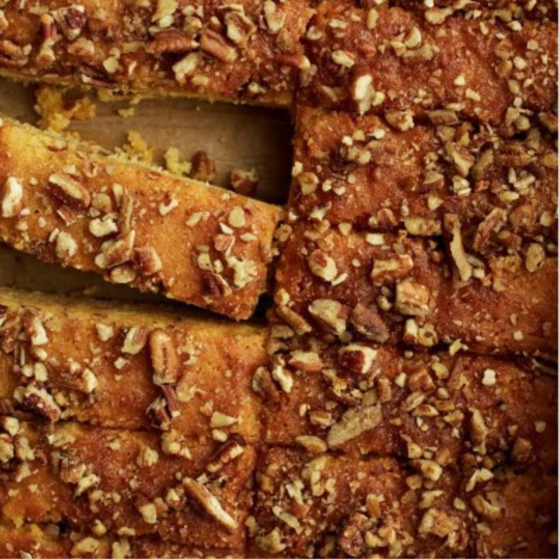 312073 SAV. Exploding Bakery Orange Almond and Pecan Cake