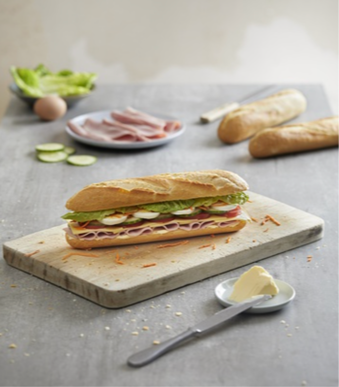 319498 SAV. La Lorraine Demi Baguette (Part Baked) 50x125g