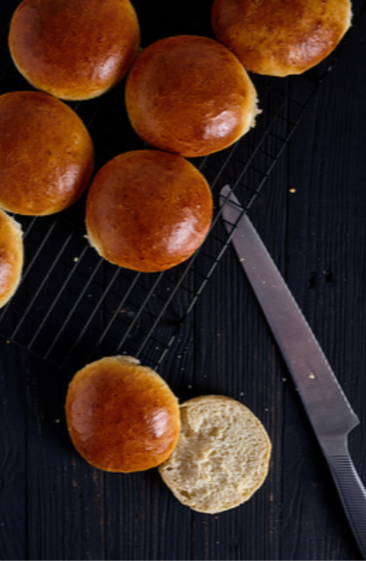 304505 SAV. Country Range Sliced Brioche Burger Buns 48x73g
