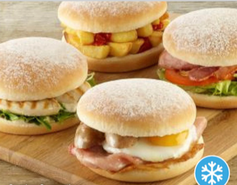 387085 SAV. Country Range Pre-Sliced Floured Baps (Mk5) x48