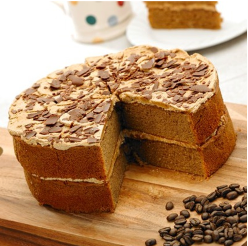 387391 SAV. Handmade Cake Company Gluten Free Cappuccino Cake (Pre-Sliced) x14 ptn