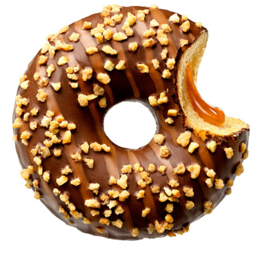 300185 SAV. Donut Worry Be Happy Caramazing Doughnut 24x77g