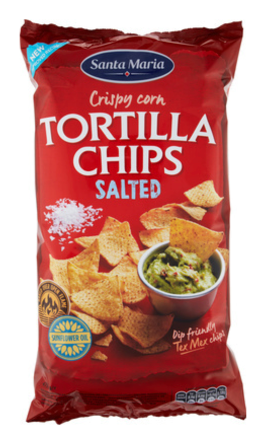112879 SAV. Santa Maria Tex Mex Salted Tortilla Chips 12x475g