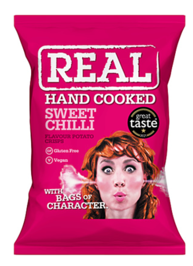 114289 SAV. Real Sweet Chilli Crisps 48x35g