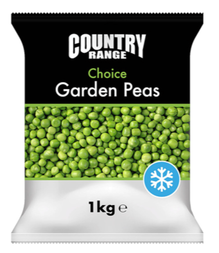 385000 SAV. Country Range Garden Choice Frozen Peas 1kg