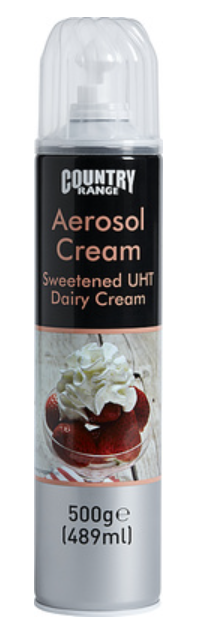 216953 SAV. Country Range Aerosol Cream 500g
