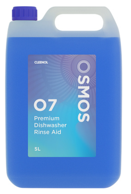 601526 SAV. Osmos Premium Dishwasher Rinse Aid Cleenol 5 Litre