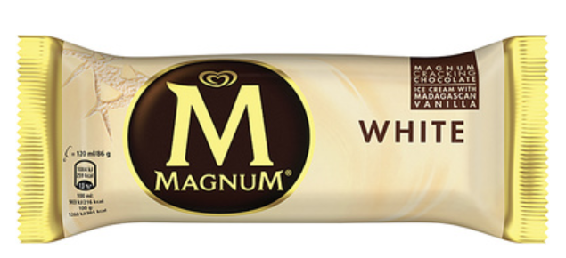 389205 SAV. Wall's Magnum White Chocolate 1 x 20SGL
