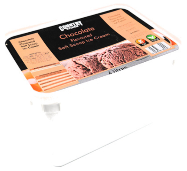 316924 SAV. Country Range Chocolate Soft Scoop Ice Cream 4LTR