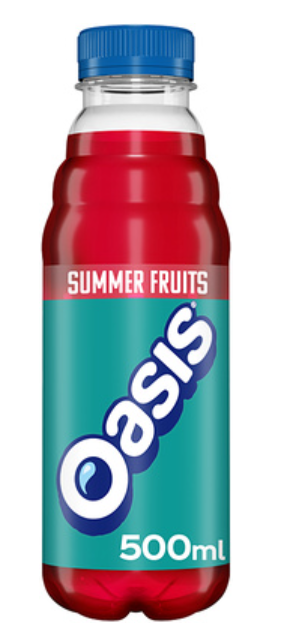 133284 SAV. Oasis Summer Fruits Bottle 12 X 500ML