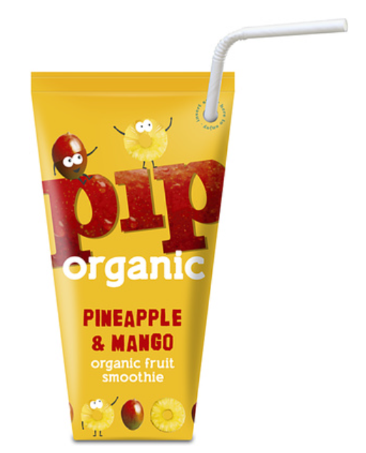 149004 SAV. Pip Organic Pineapple and Mango Smoothie 24 X 180ML