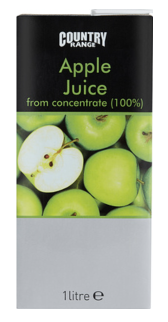 103021 SAV. Country Range Apple Juice 12 x 1LTR