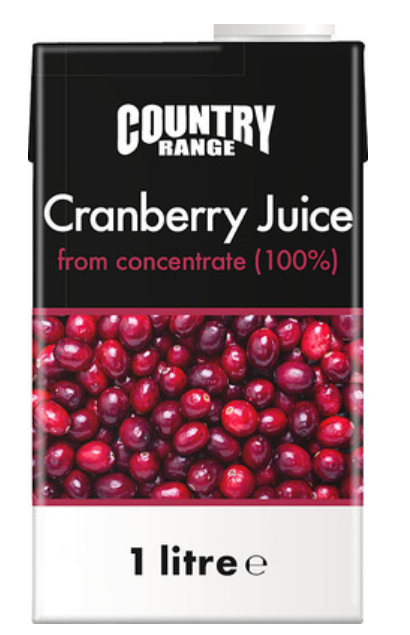 103046 SAV. Country Range Cranberry Juice 12 x 1LTR