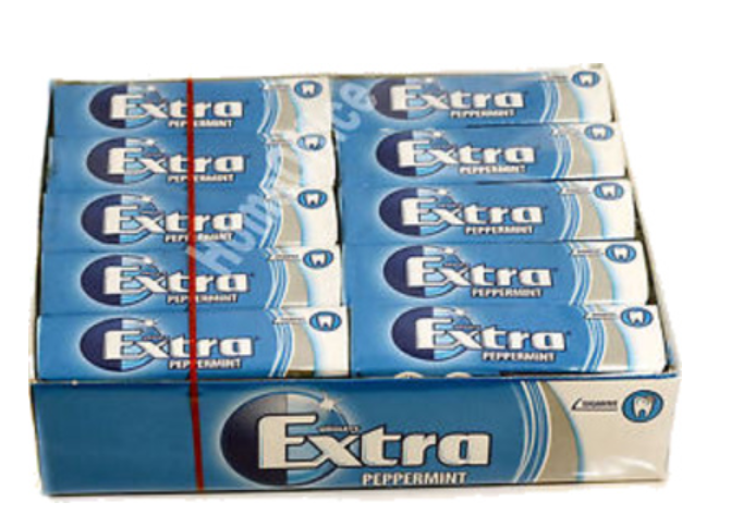 137139 SAV. Wrigleys Extra Peppermint Chewing Gum (Tablets) 1 x 30PCS