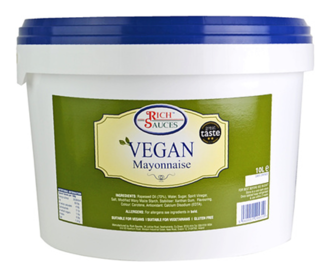 126112 SAV. Rich Sauces Vegan Mayonnaise 1 x 4.5LTR