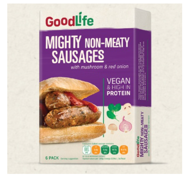 316518 SAV. Goodlife Vegetable Sausages 30 x 56G
