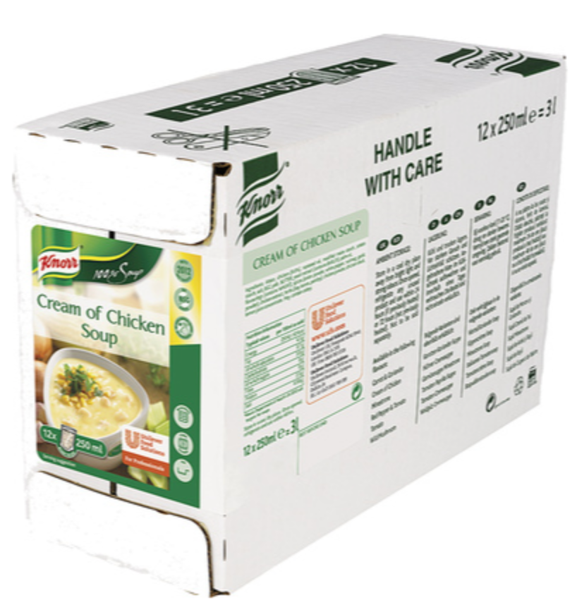 132756 SAV. Knorr 100 % Cream Of Chicken Soup 12x250ml