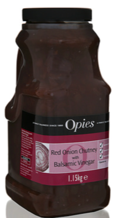 105368 SAV. Opies Red Onion Chutney with Balsamic Vinegar 1.15kg