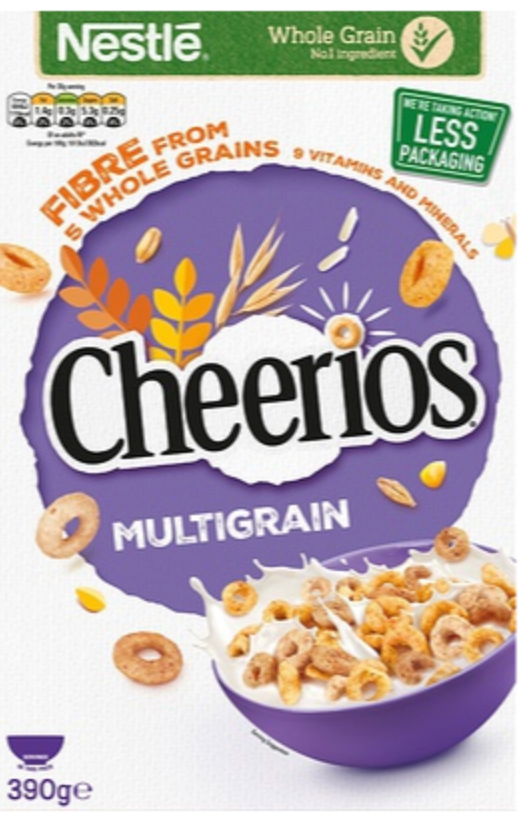 142521 SAV. Nestle Multigrain Cheerios Cereal 390g