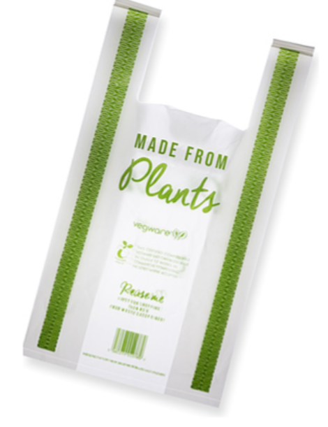 605110 SAV. Vegware Medium Compostable Carrier Bag 1 x 500PCS