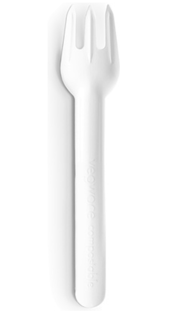 605121 SAV. Vegware Compostable Paper Fork 50 x 20PCS