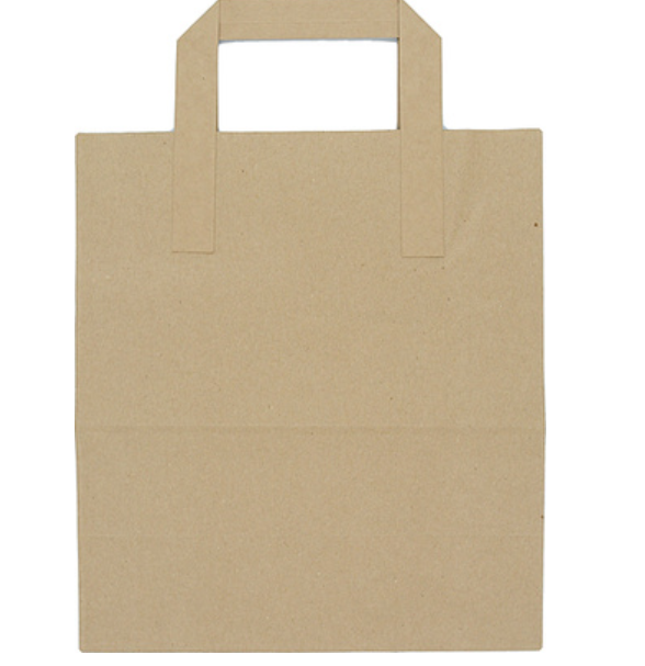 625981 SAV. Weller Packaging Medium Recycled Paper Carrier Bag (8 Inch) 1 x 250PCS
