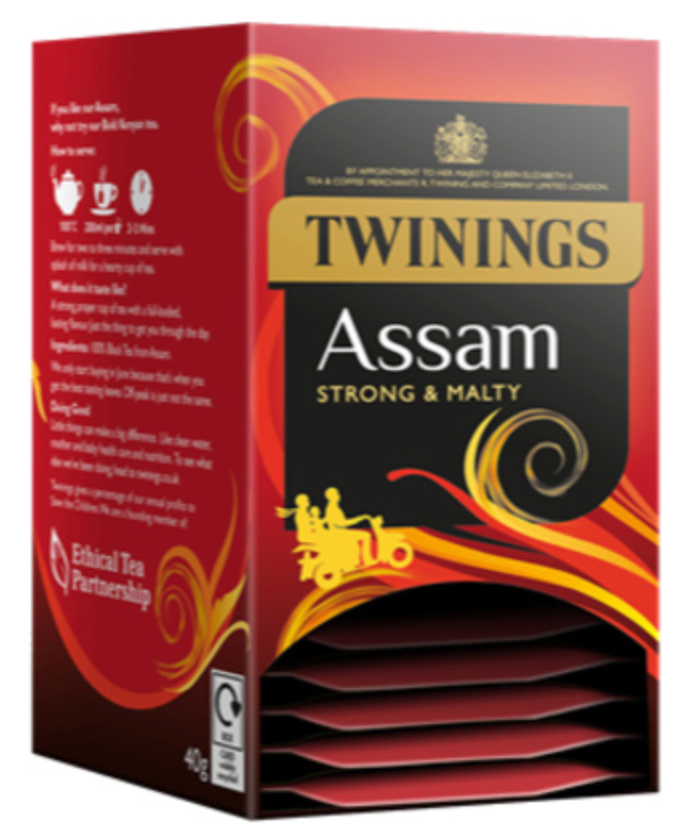 112472 SAV. Twinings Assam Envelope Teabags 4x20 SGL
