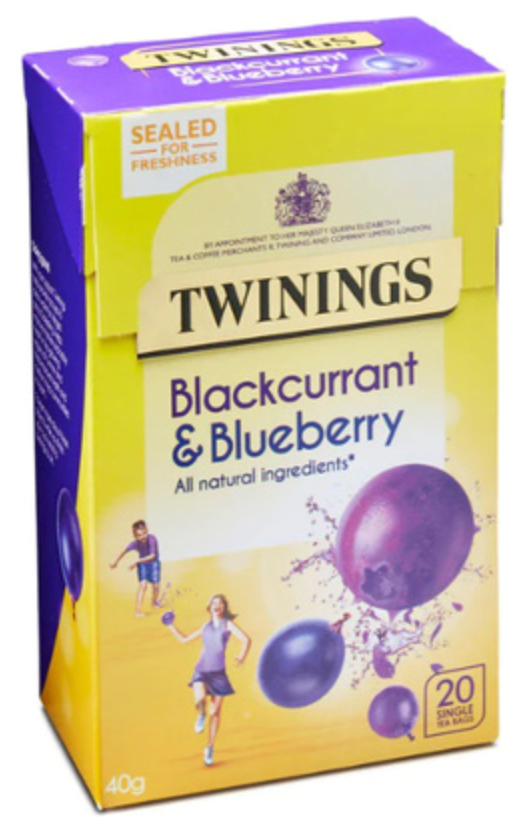 125388 SAV. Twinings Blackcurrant and Blueberry Tea x20 SGL
