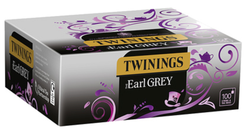 135016 SAV. Twinings Earl Grey Tag Tea Bags x100SGL