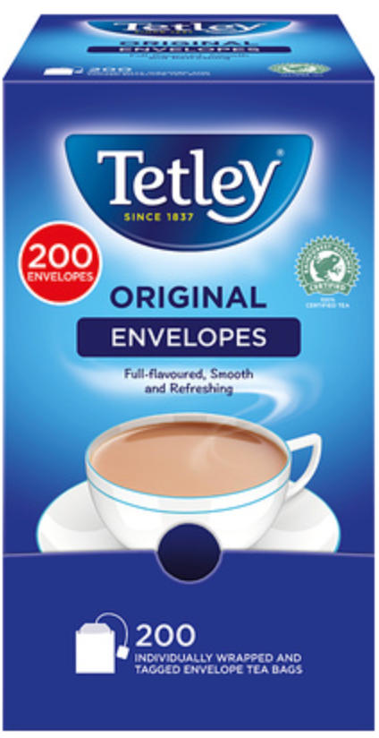133711 SAV. Tetley Envelope Tea Bags x200 SGL