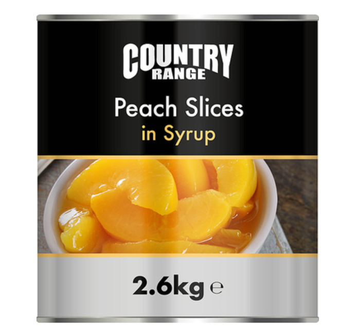 102316 SAV. Country Range Peach Slices In Syrup 2.6KG