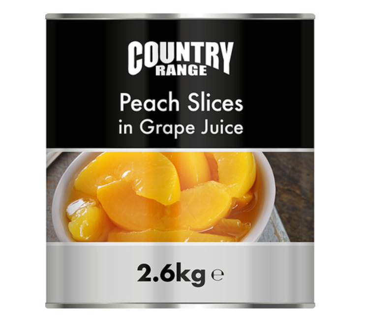 102635 SAV. Country Range Peach Slices In Juice 2.5KG