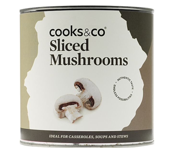106341 SAV. Cooks & Co Sliced Mushrooms 800G