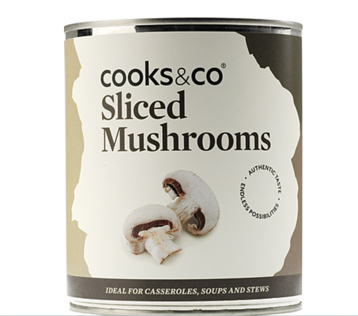 106346 SAV. Cooks & Co Sliced Mushrooms 2.5KG