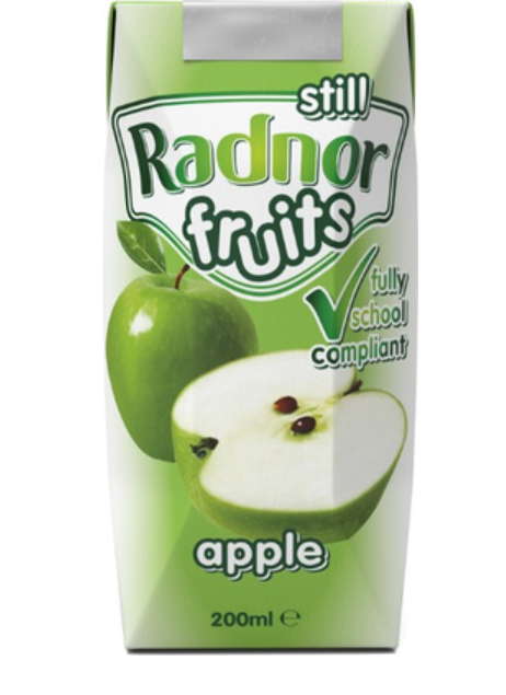 103200 SAV. Radnor Fruits No Added Sugar Apple Juice Drink Tetra Carton 200ml 24 x 200ML